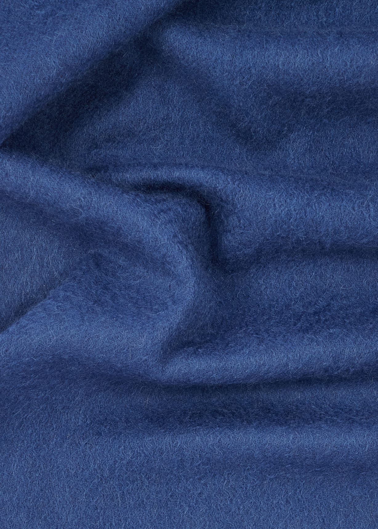 Blue Cashmere Logo Scarf