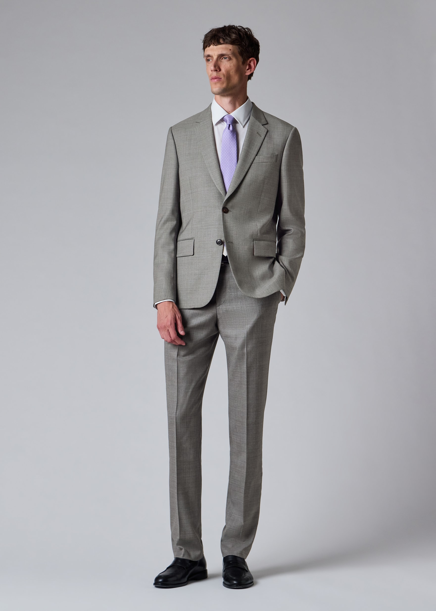 The Soho - Grey Superfine Merino Wool Check Suit