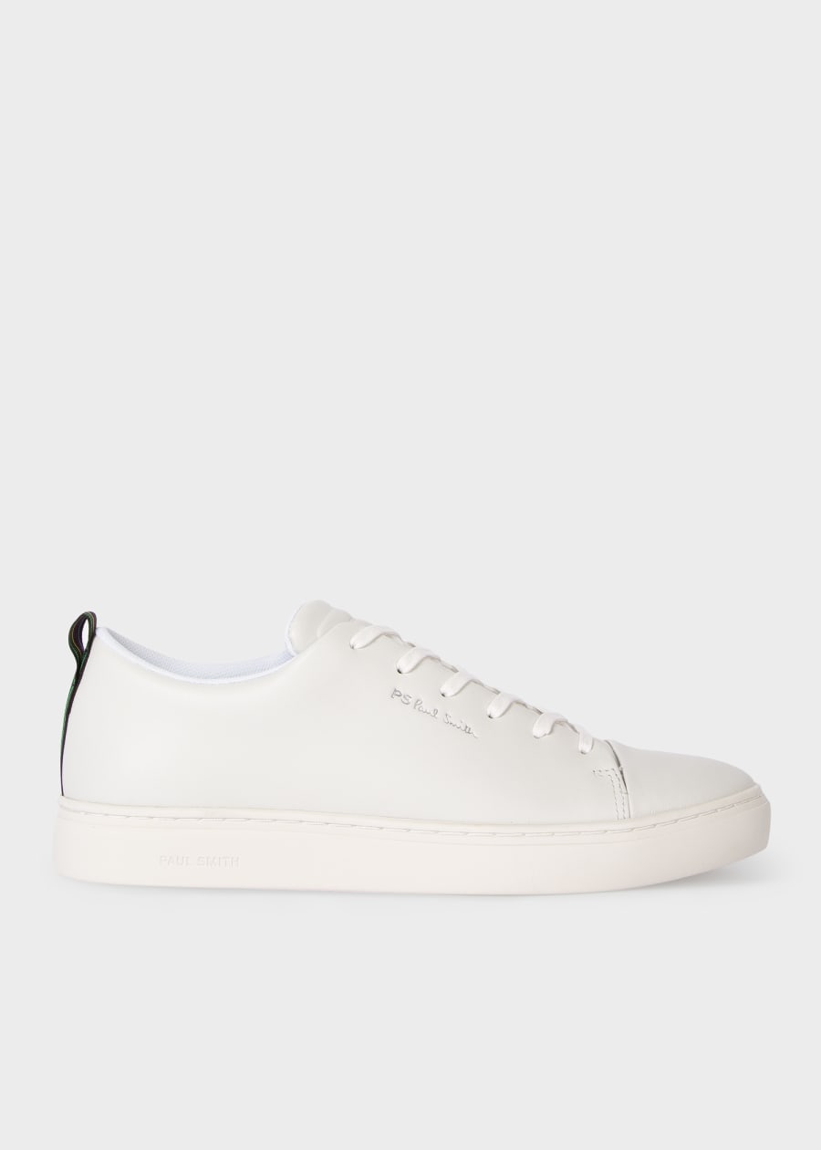 Men's White Leather 'Rex' Sneakers