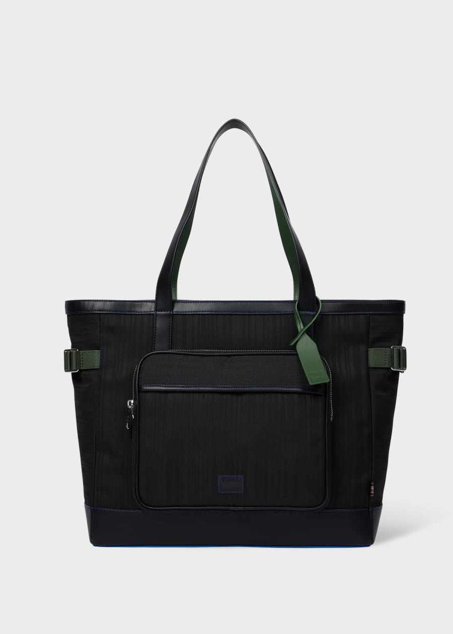 Green Cotton Concertina Tote Bag