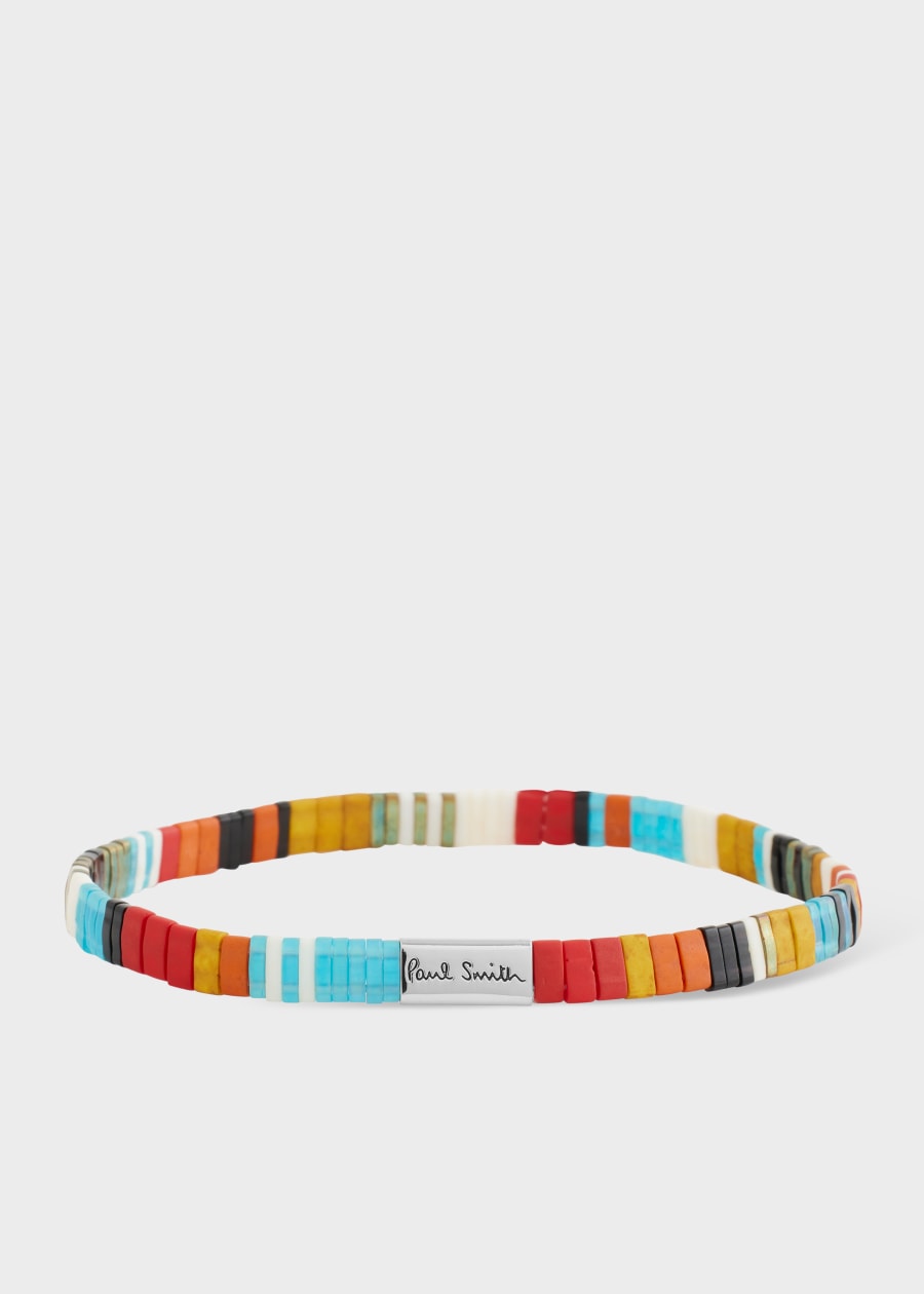Tan Two-Tone Braided Leather Bracelet