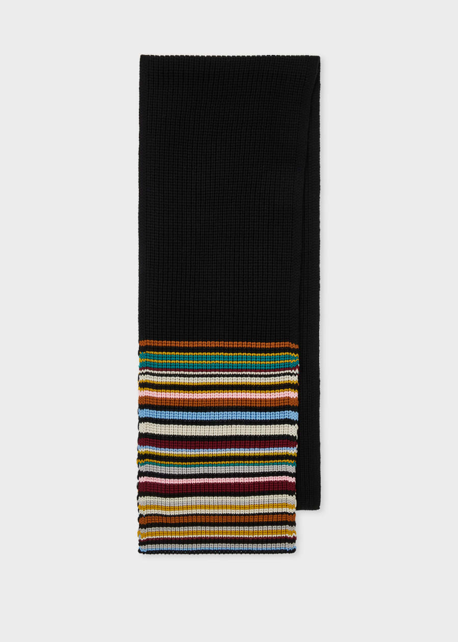 Women's Lambswool 'Signature Stripe' Scarf Paul Smith
