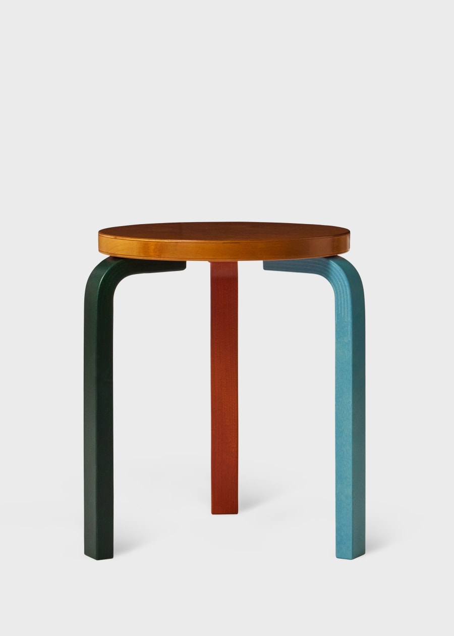 Artek Reimagined by Paul Smith - Aalto Four Colour-Stained Stool