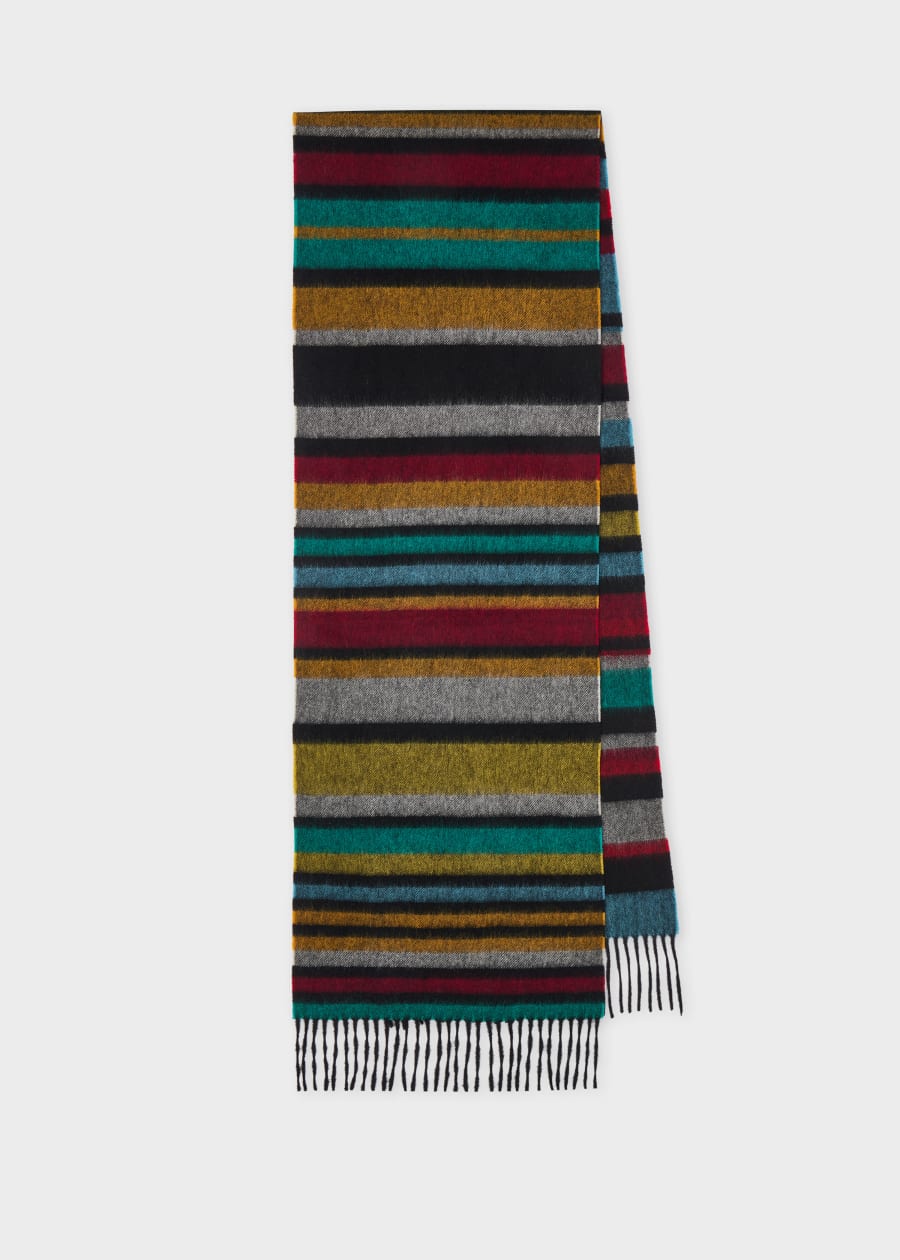 Paul Smith For Manchester United - Red 'Signature Stripe Lambswool