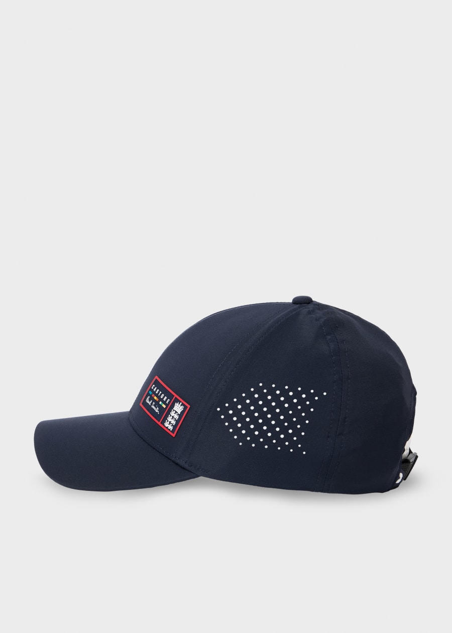 Men's Navy Cotton Zebra Logo Baseball Cap