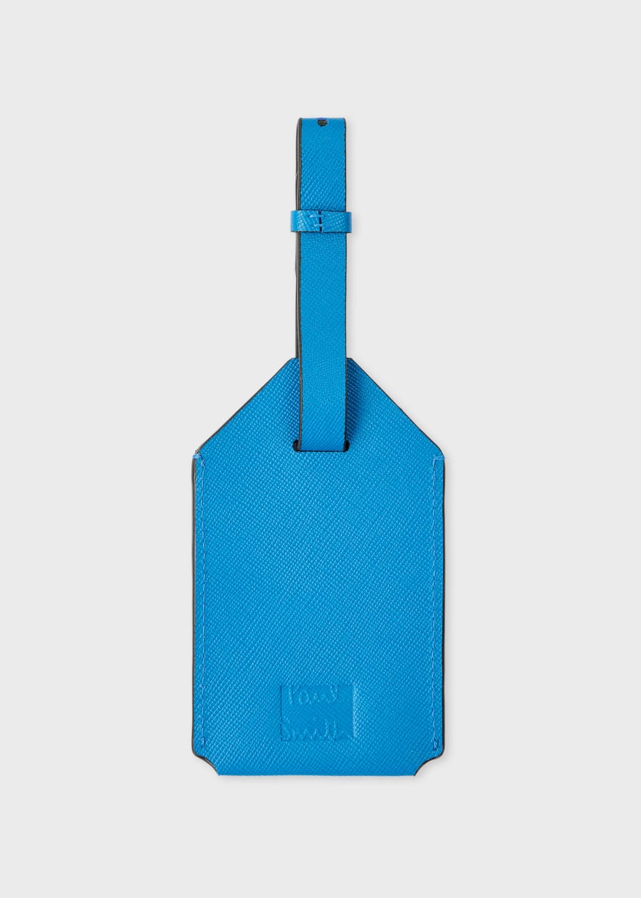 Khaki Leather Luggage Tag