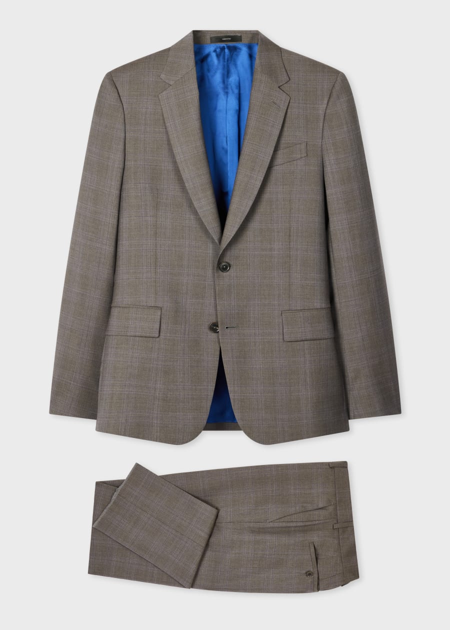 The Soho - Grey Superfine Merino Wool Check Suit