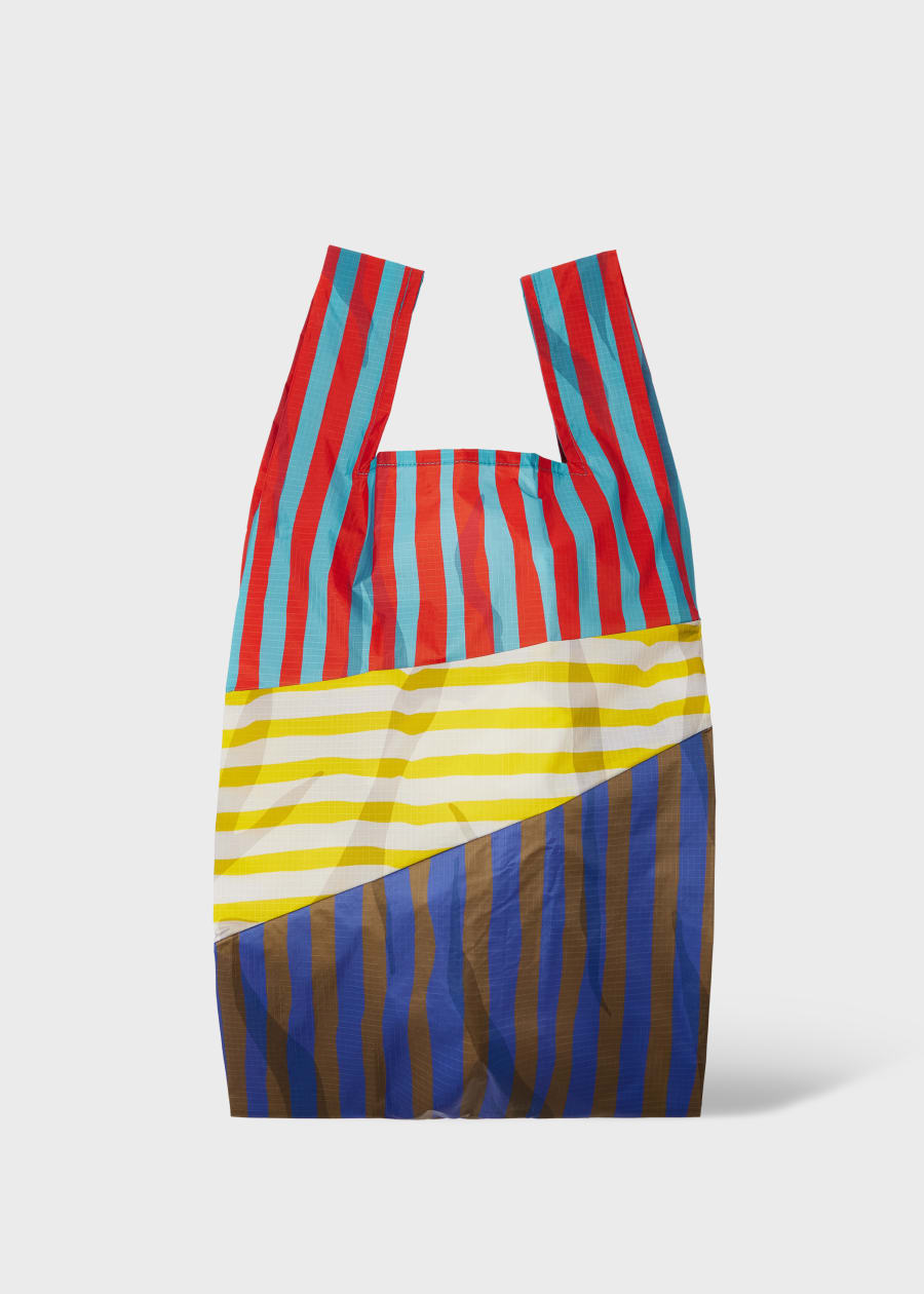 Susan Bijl x Paul Smith - Ecru Mixed-Stripe The New Shopping Bag