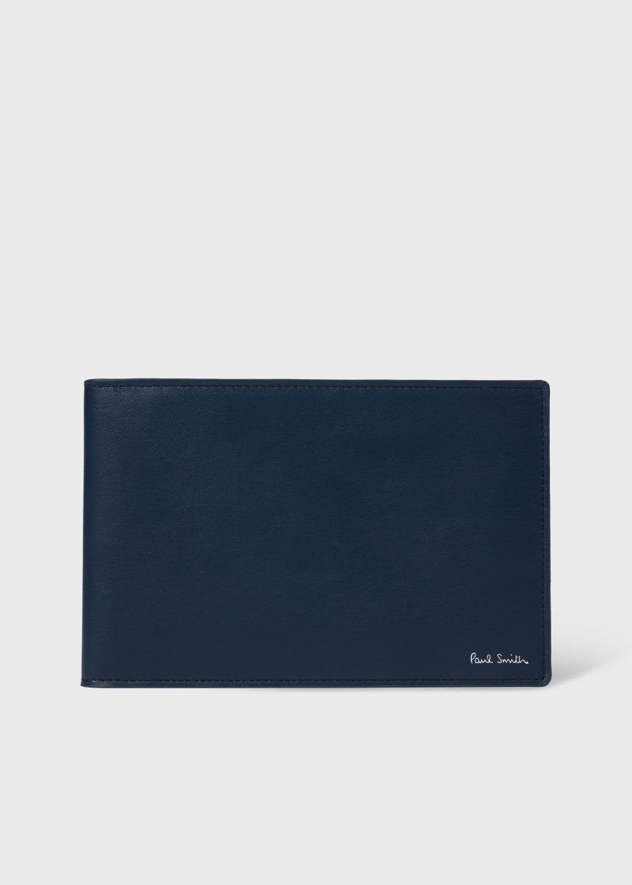 Sky Blue Leather Luggage Tag