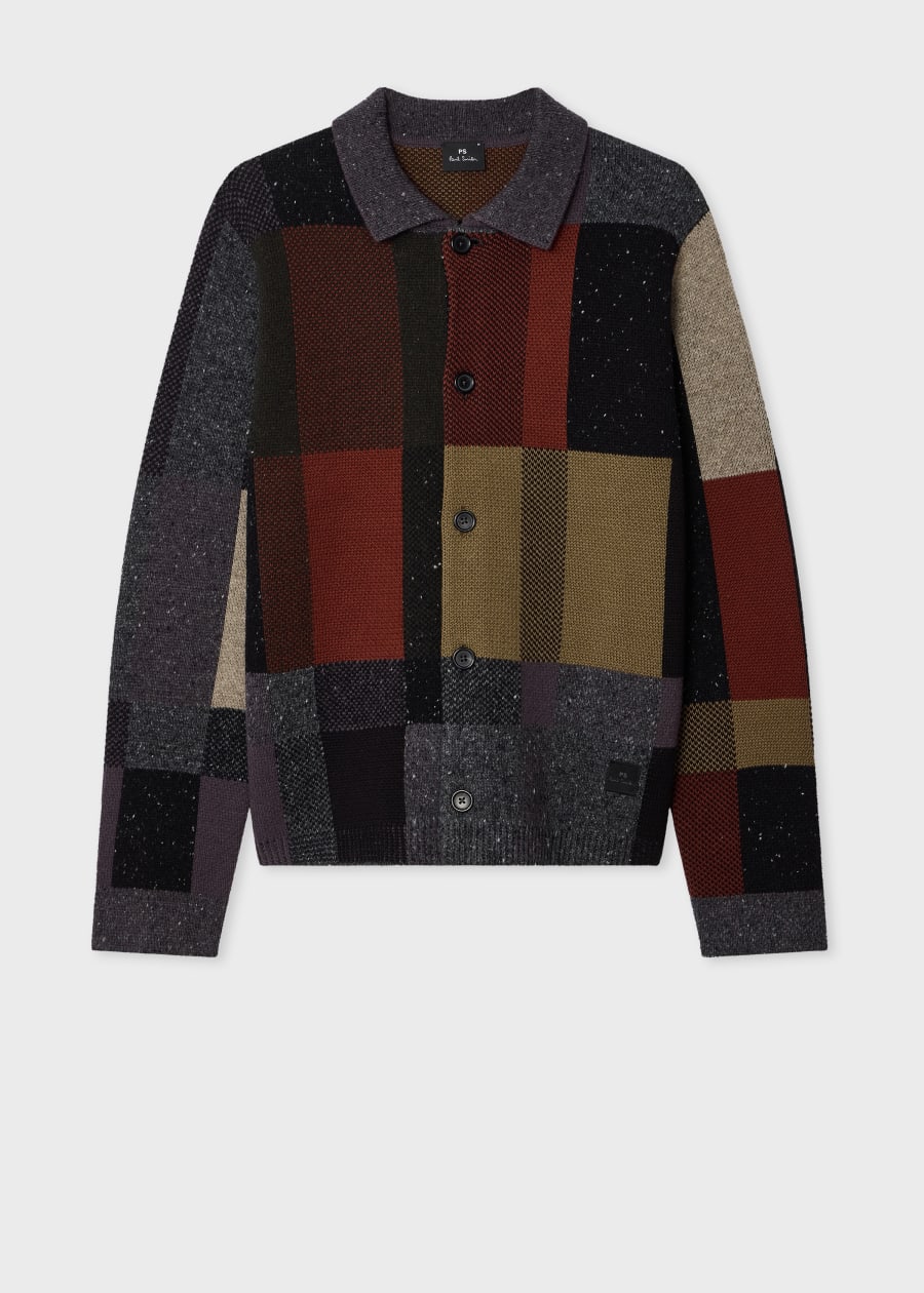 Men's 'Signature Stripe' Merino Wool-Blend Cardigan
