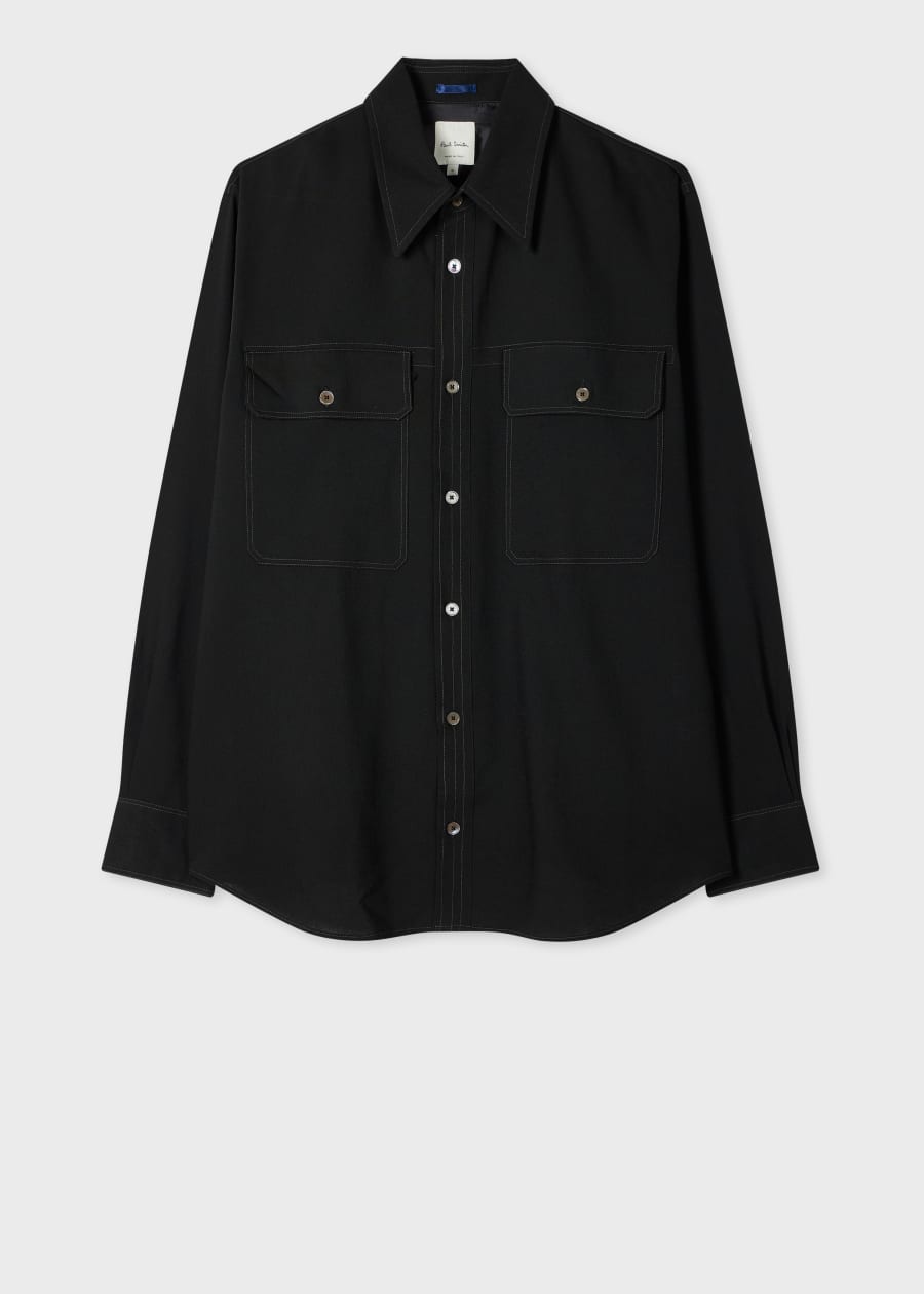 Men's Black 'Sketchbook Botanical' Shirt
