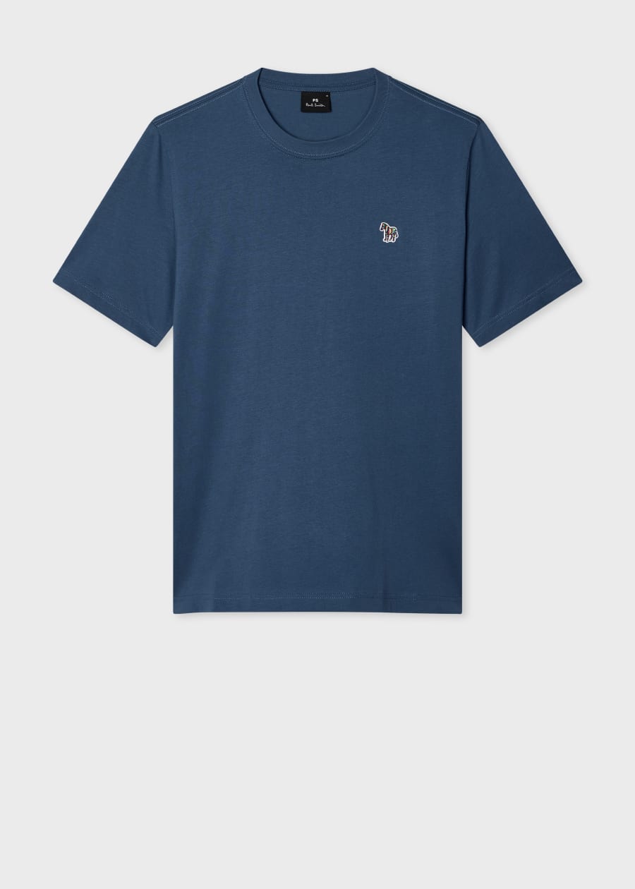 Paul Smith Tシャツ Men's Navy Cotton Zebra Logo T-Shirt