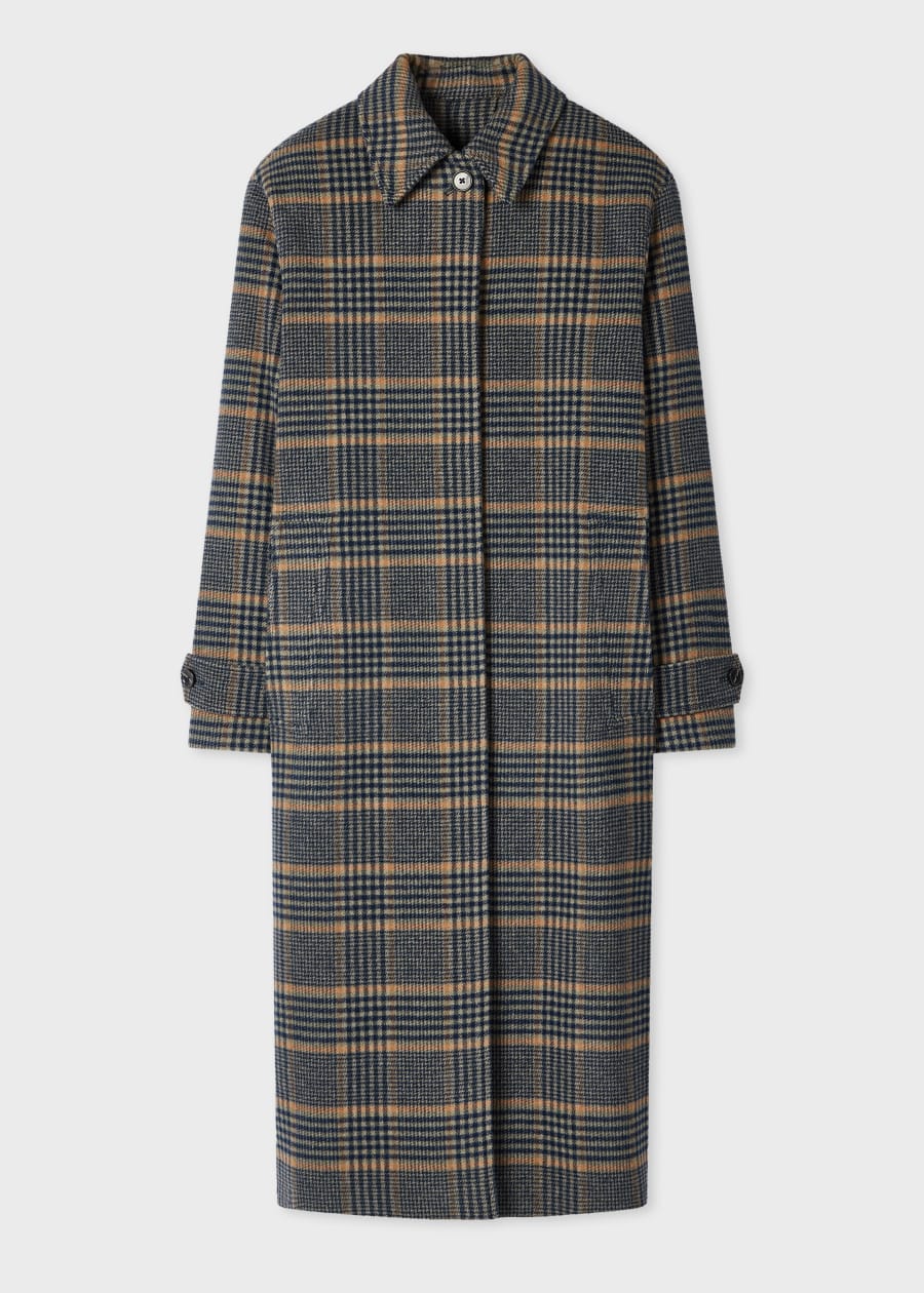 Women's Peacock Wool-Blend Epsom Coat