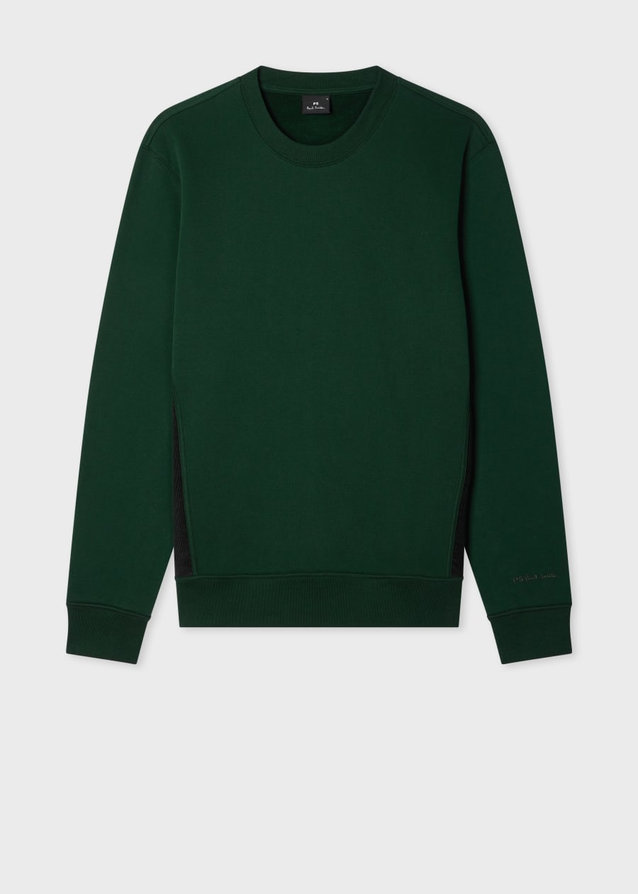 Black Cotton Embroidered Zebra Logo Sweatshirt