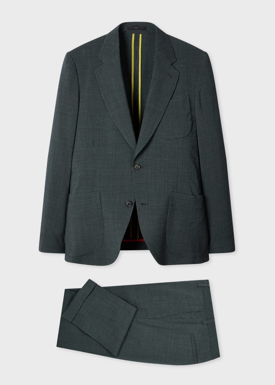 The Kensington - Light Blue Marl Overdyed Stretch-Wool Suit