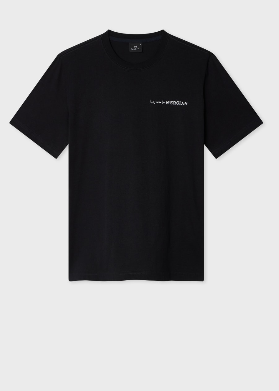 Men's Slim-Fit Black 'Zebra Jigsaw' Print T-Shirt