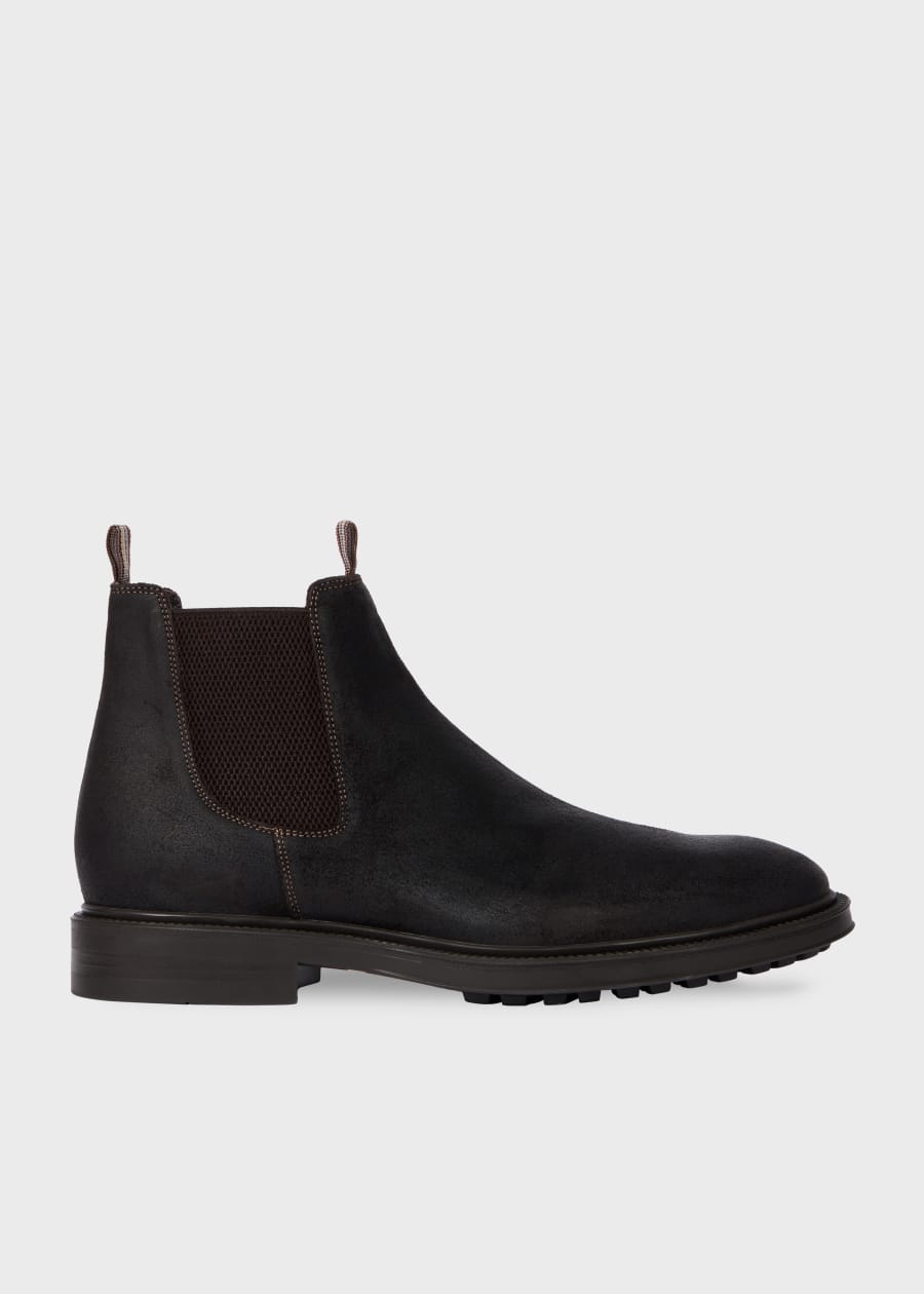 Men's Black Leather 'Xenon' Boots