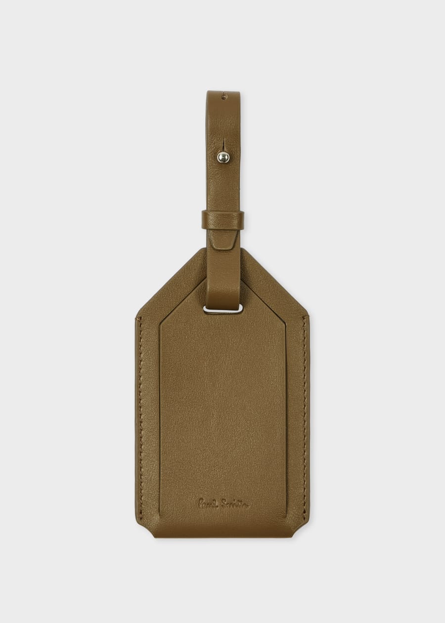 旅行かばん・小分けバッグ Paul Smith LEATHER LUGGAGE TAG Bright Blue Leather Luggage Tag Paul Smith