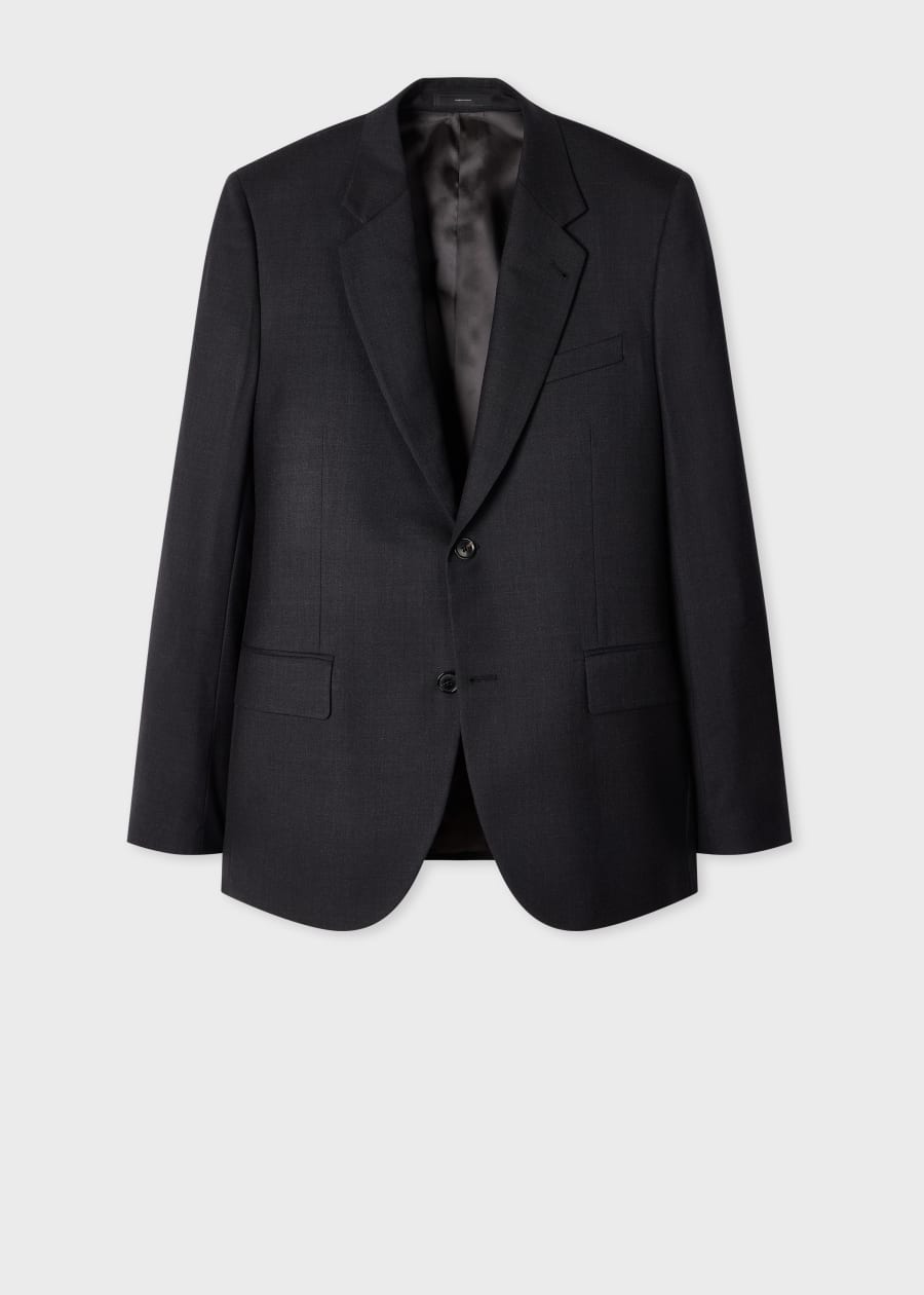 A Suit To Travel In - Black Wool Patch-Pocket Blazer