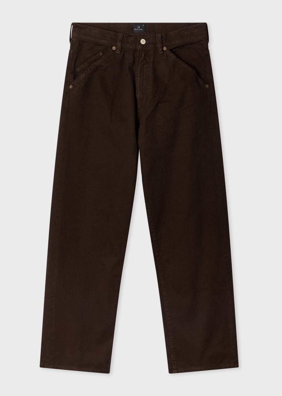 Men's Relaxed-Fit Dark-Wash Black Jeans