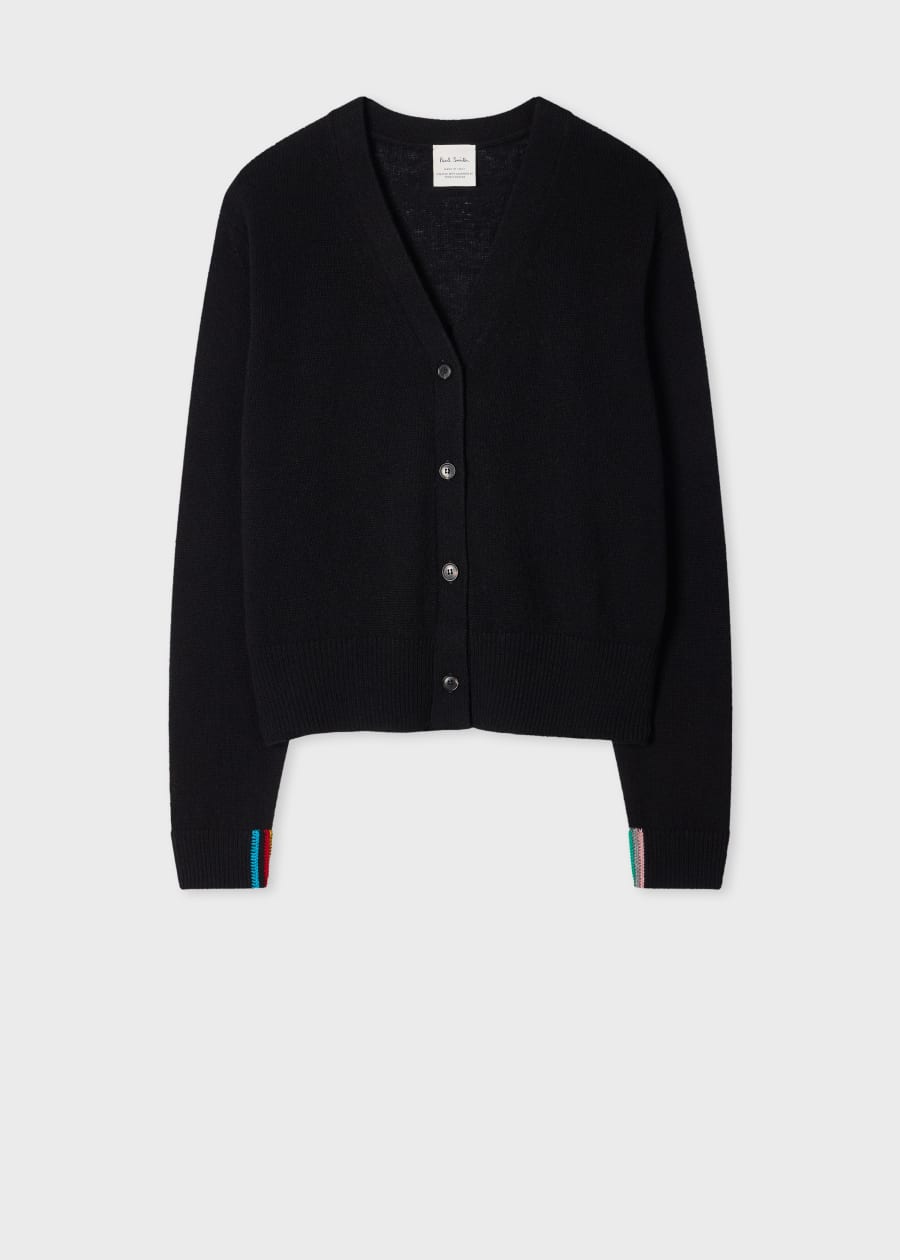Women's Navy Blue Chunky Zip Cardigan