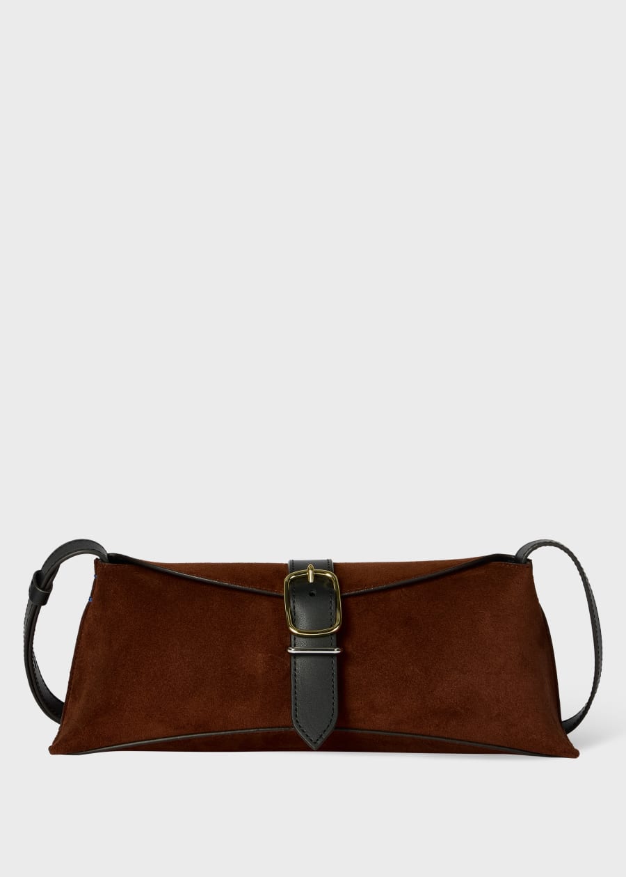 Women's Black Leather Buckle Shoulder Bag Paul Smith