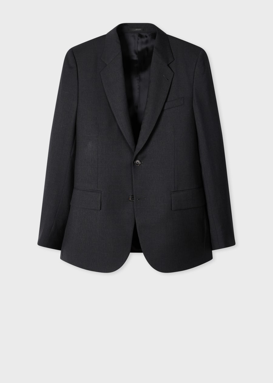 A Suit To Travel In - Black Wool Patch-Pocket Blazer