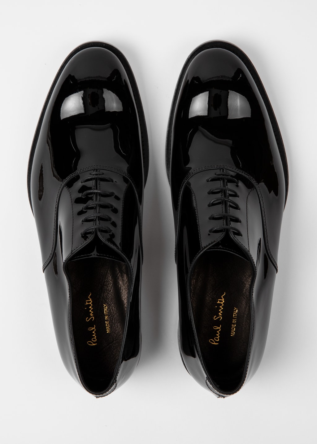 Black Patent Leather 'Gershwin' Oxford Shoes overhead