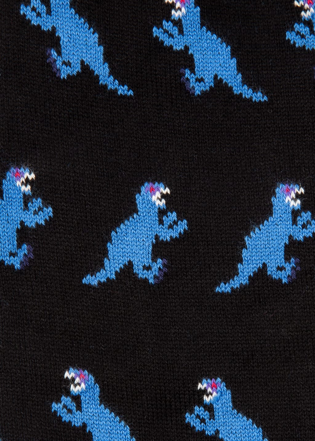 Detail View - Multi-Coloured 'Dino' Socks Three Pack Paul Smith