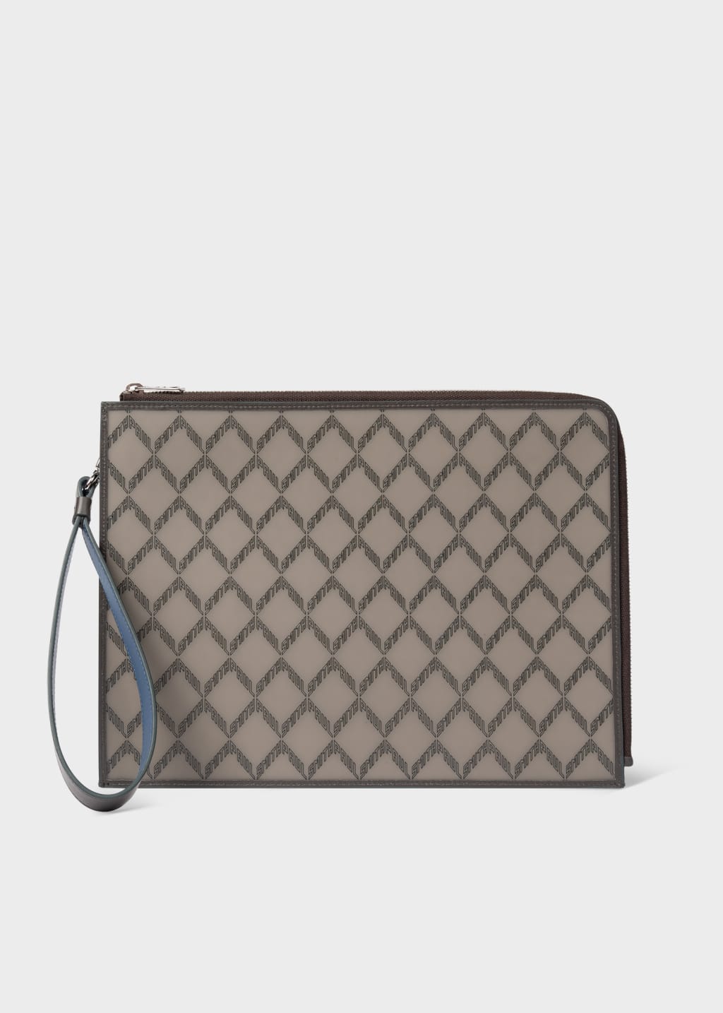 Taupe 'Geo' Travel Wallet