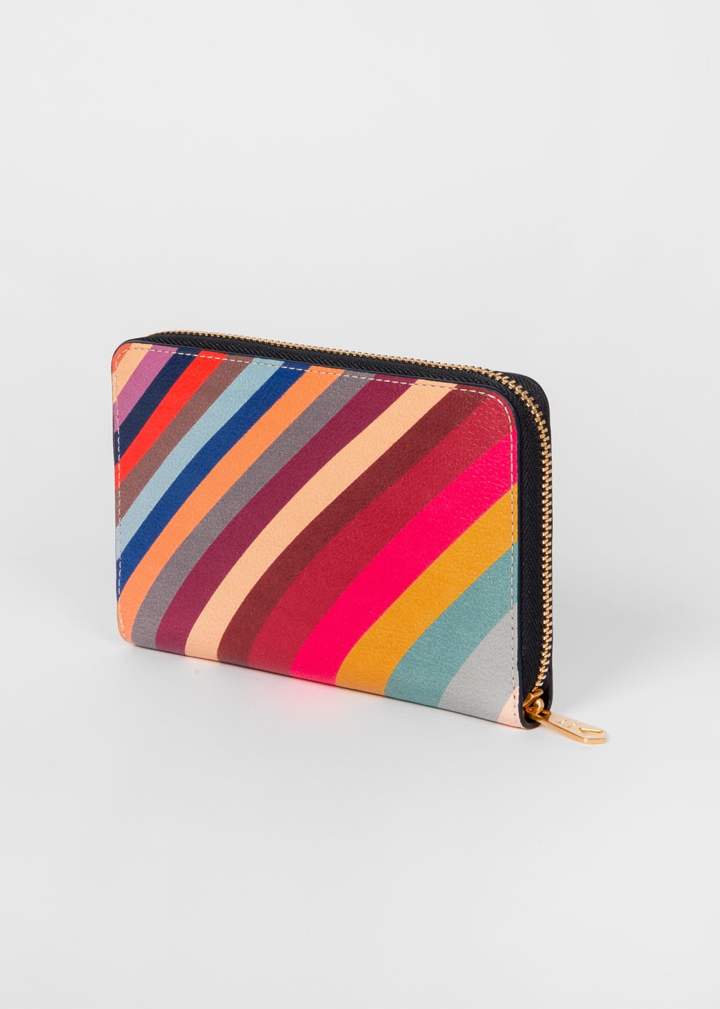 Product View - Medium 'Swirl' Leather Zip-Around Purse by Paul Smith
