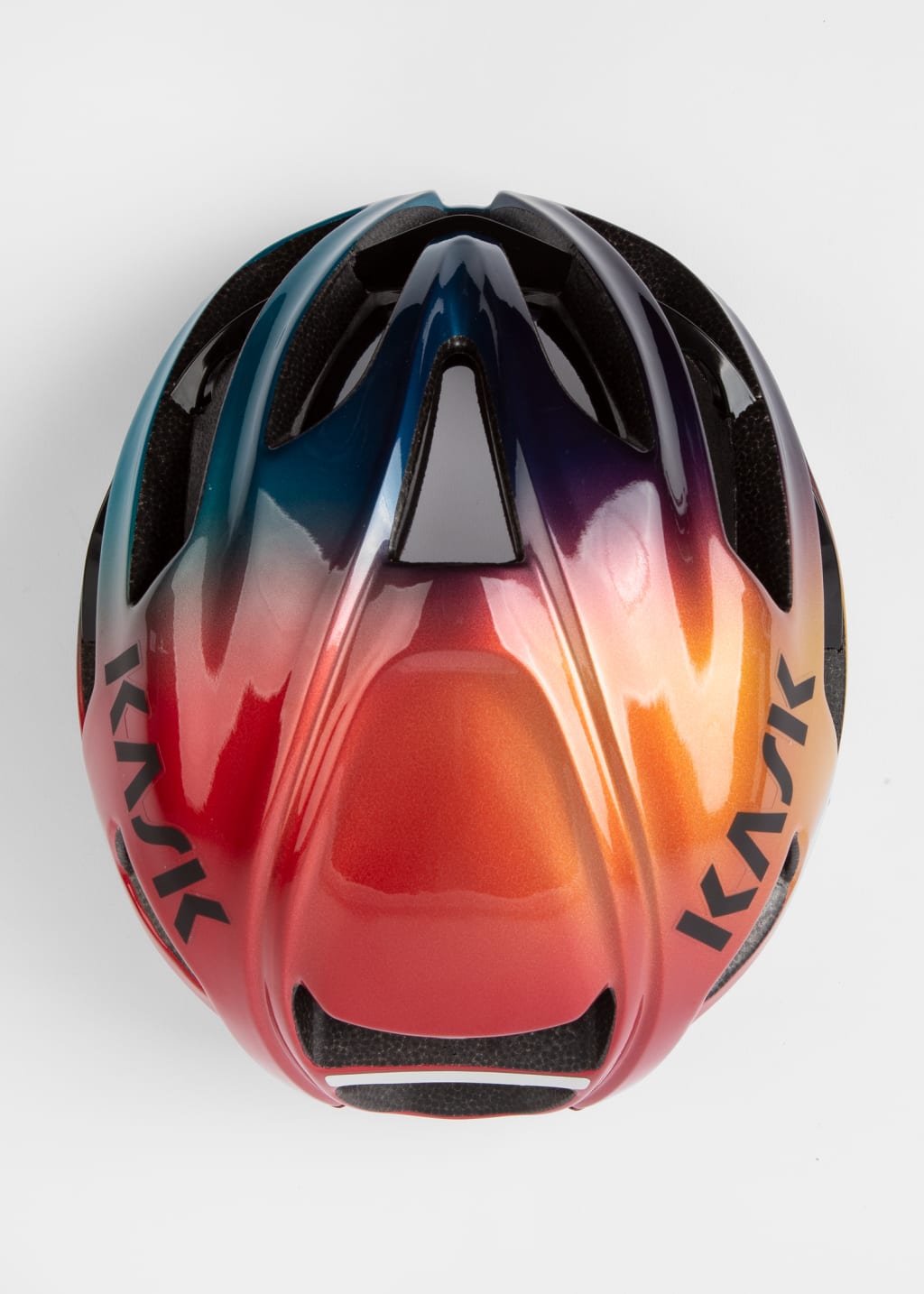 Detail View - Paul Smith + Kask 'Artist Stripe Fade' Protone Cycling Helmet Paul Smith