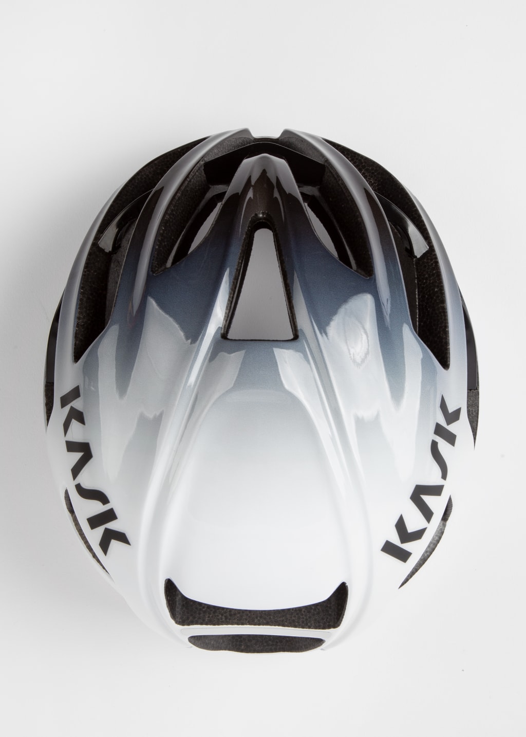 Detail View - Paul Smith + Kask 'Monochrome Fade' Protone Cycling Helmet Paul Smith