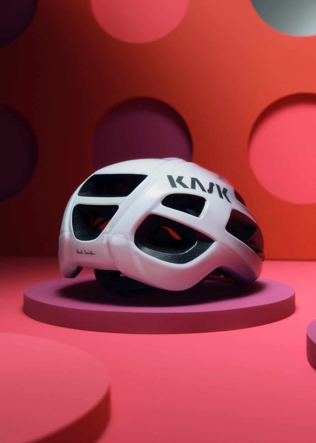 Front View - Paul Smith + Kask 'Monochrome Fade' Protone Cycling Helmet Paul Smith