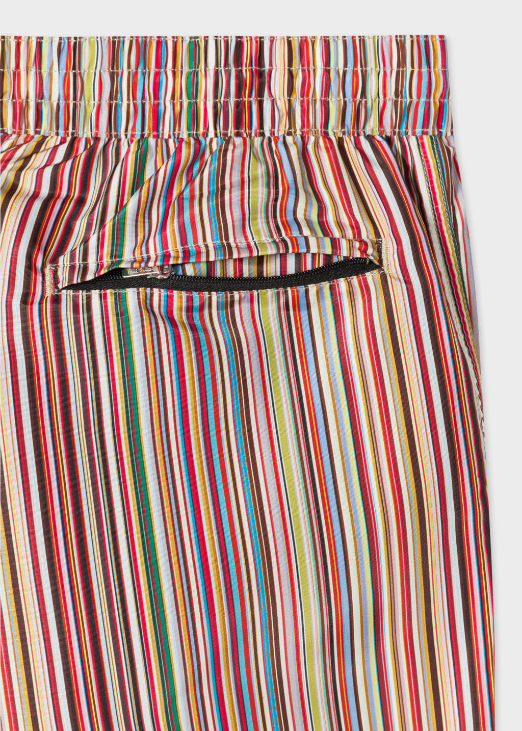 Colored Striped Print Shirt & Swim Shorts