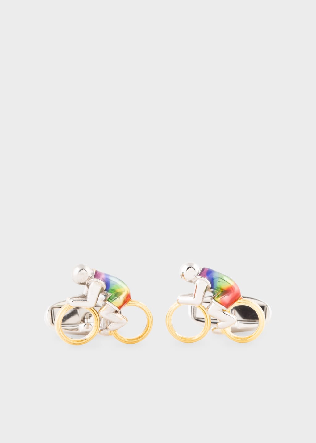 Front View - Cyclist' Cufflinks Paul Smith