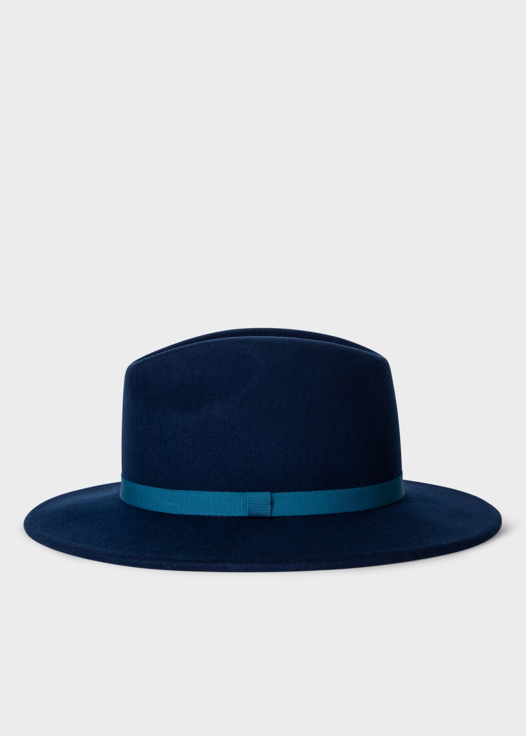 Product View - Women's Navy Wool Felt Fedora by Paul Smith