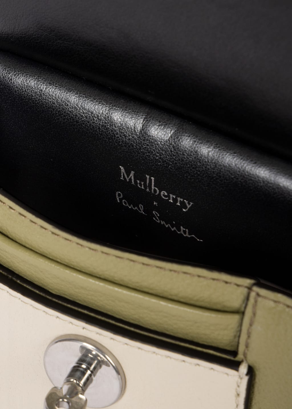 Detail View - Mulberry x Paul Smith - Summer Khaki Mini Antony Bag Paul Smith