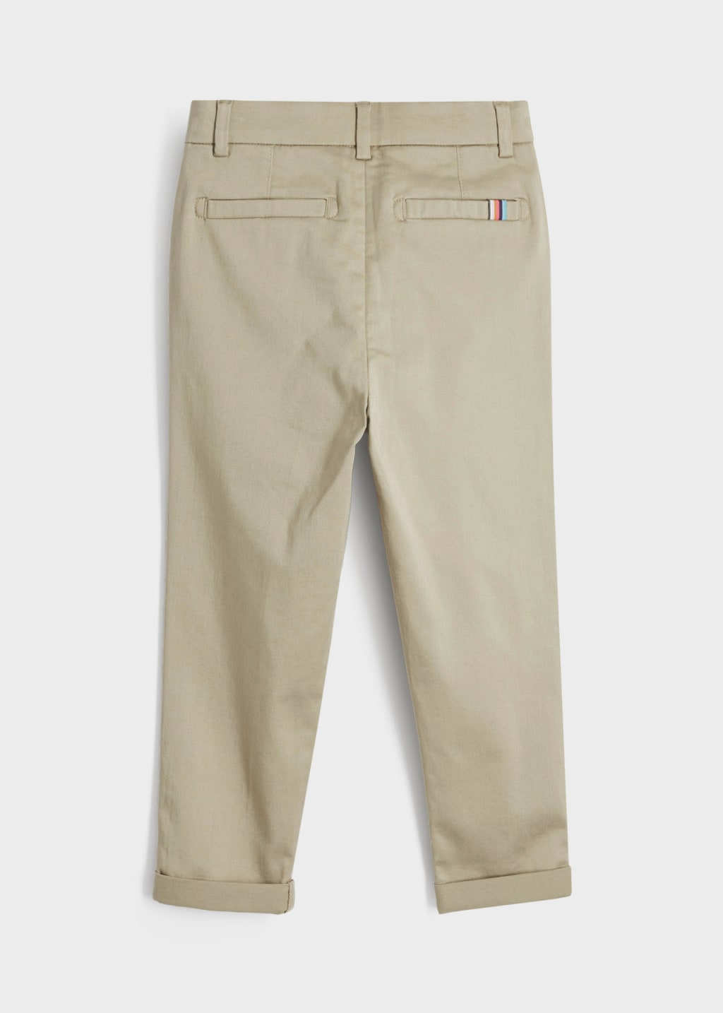 Back View - 2-13 Years Tan Cotton Chinos Paul Smith
