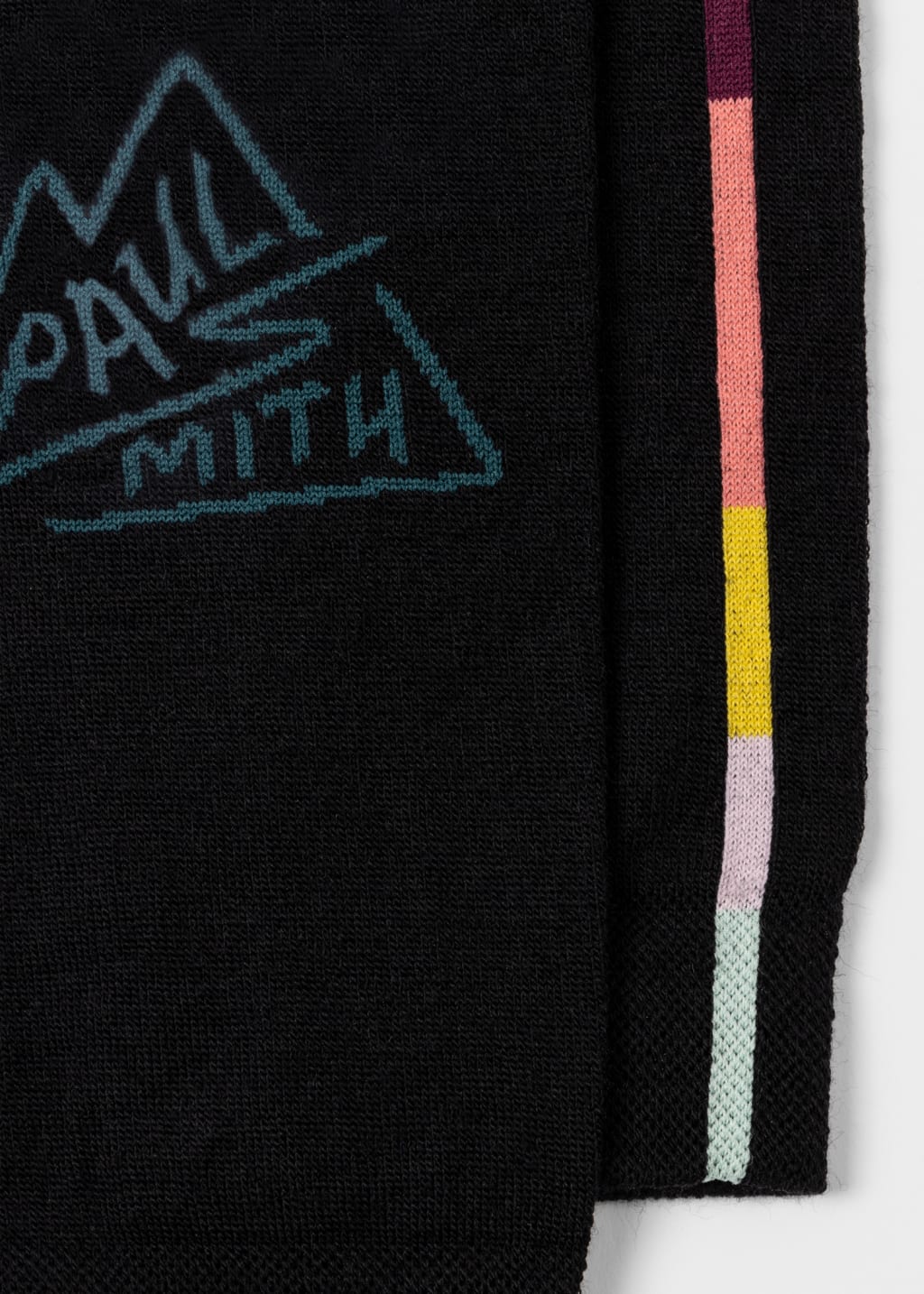 Detail View - Black Wool-Blend Cycling Arm Warmers Paul Smith