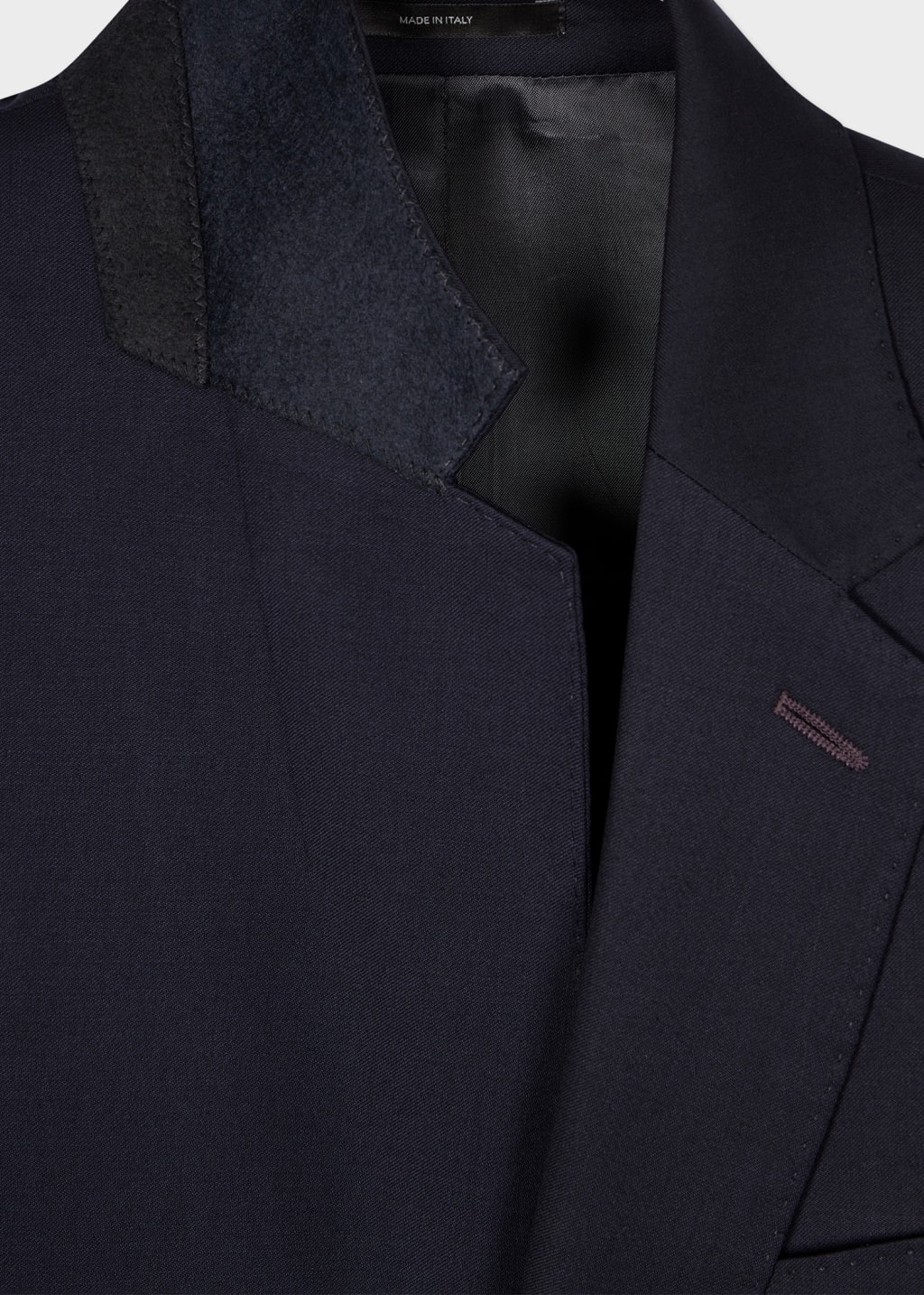 Mens Two Button Classic Fit Vested Suit in Navy