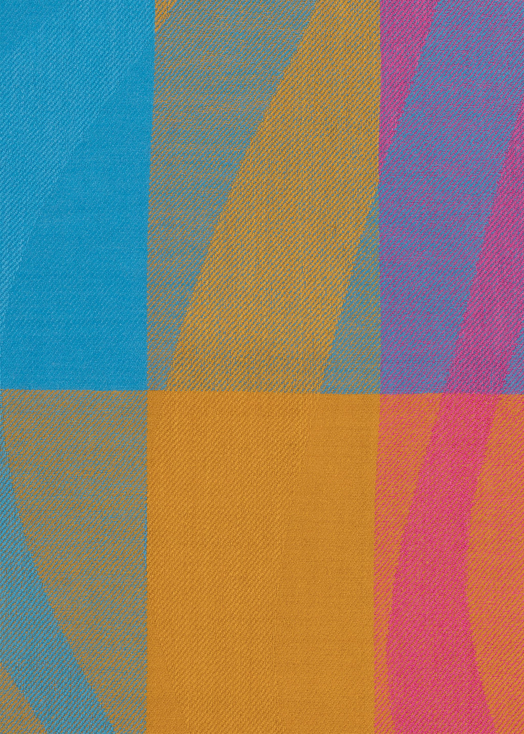 Detail View - Women's Colourblock 'Swirl' Stripe Logo Scarf Paul Smith