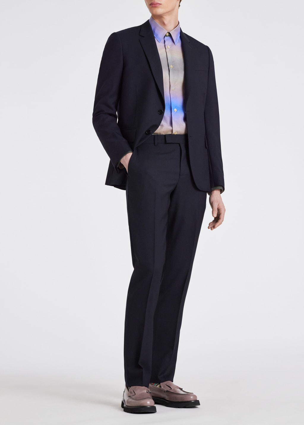 Paul smith navy suit deals
