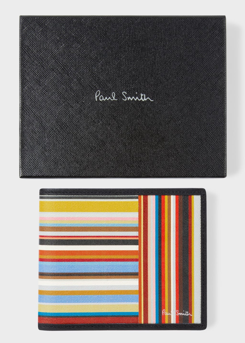 Paulo Mens'  Distressed leather bi-fold ID and coin wallet #GW704 main image 1