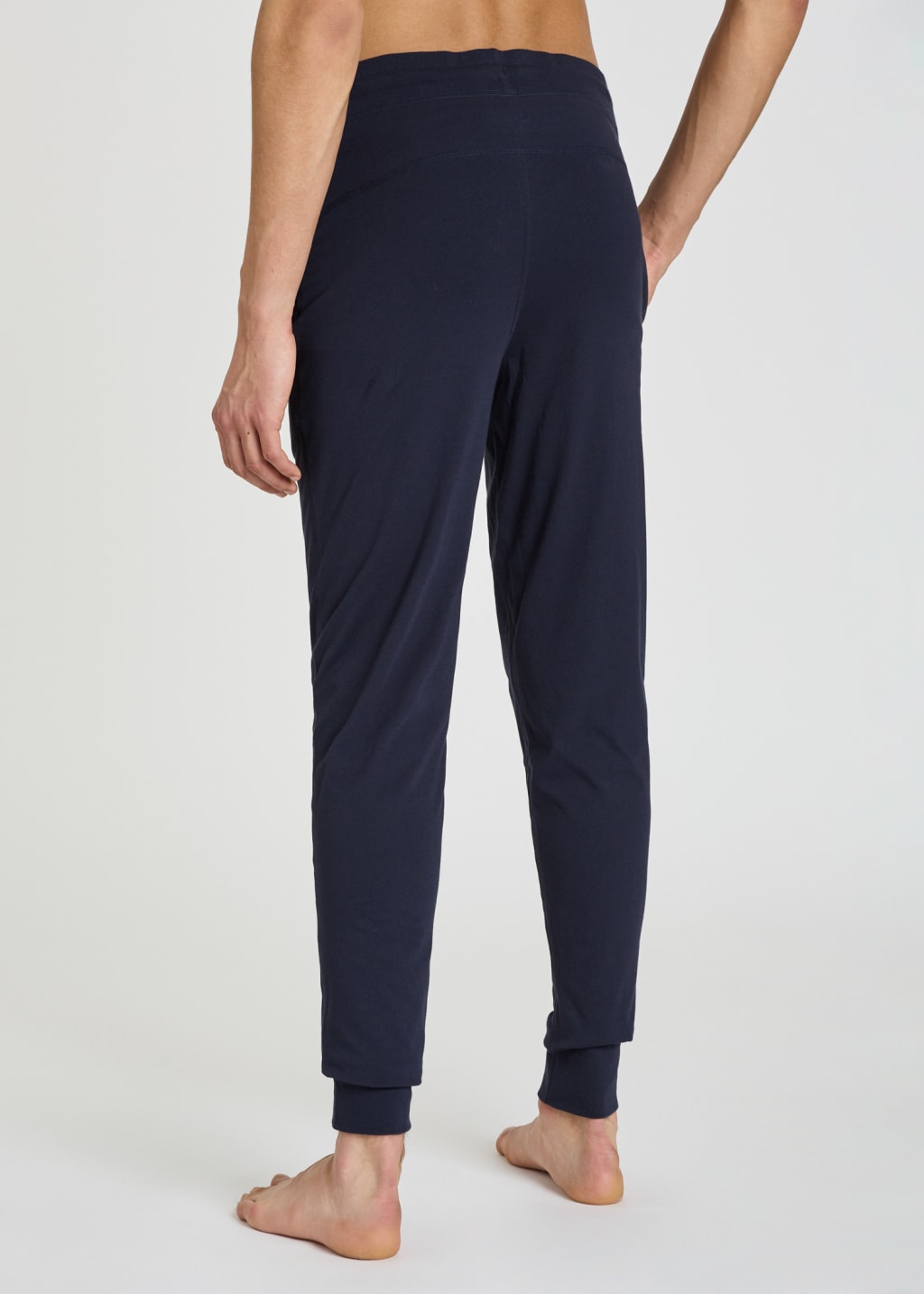 Men's Navy Cotton Jersey Lounge Pants