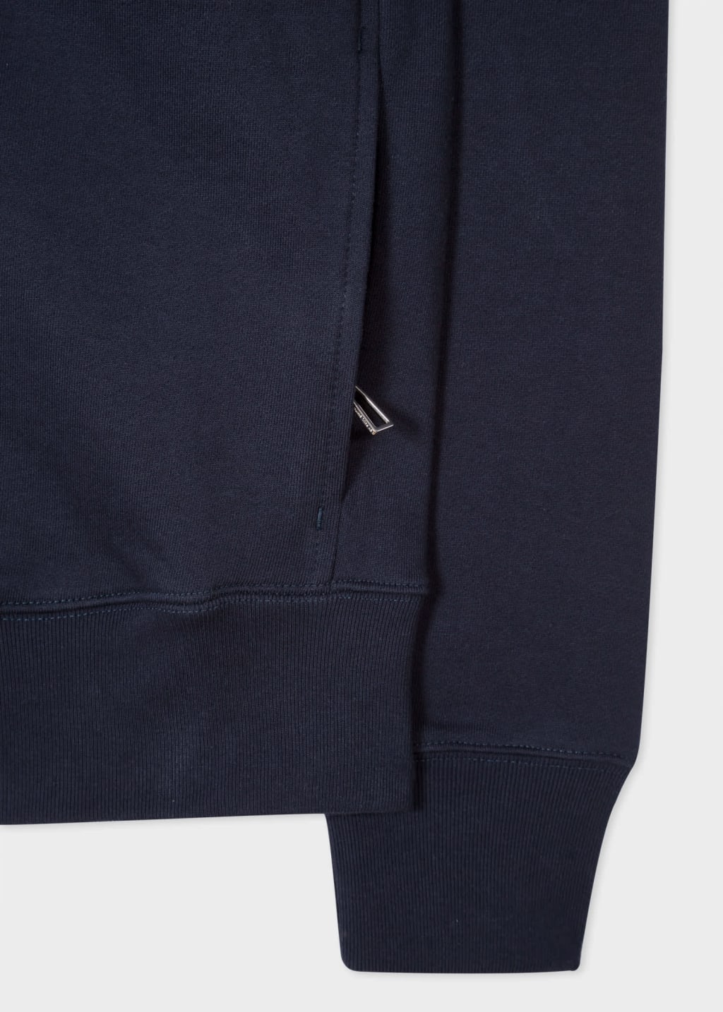 Navy 'Zebra' Logo Cotton Bomber Jacket