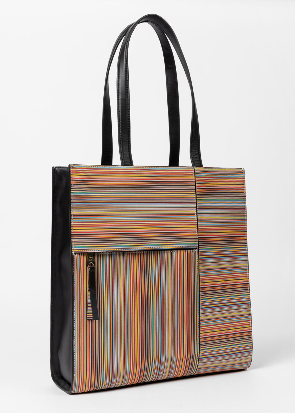 Women's Leather 'Signature Stripe' Tote Bag