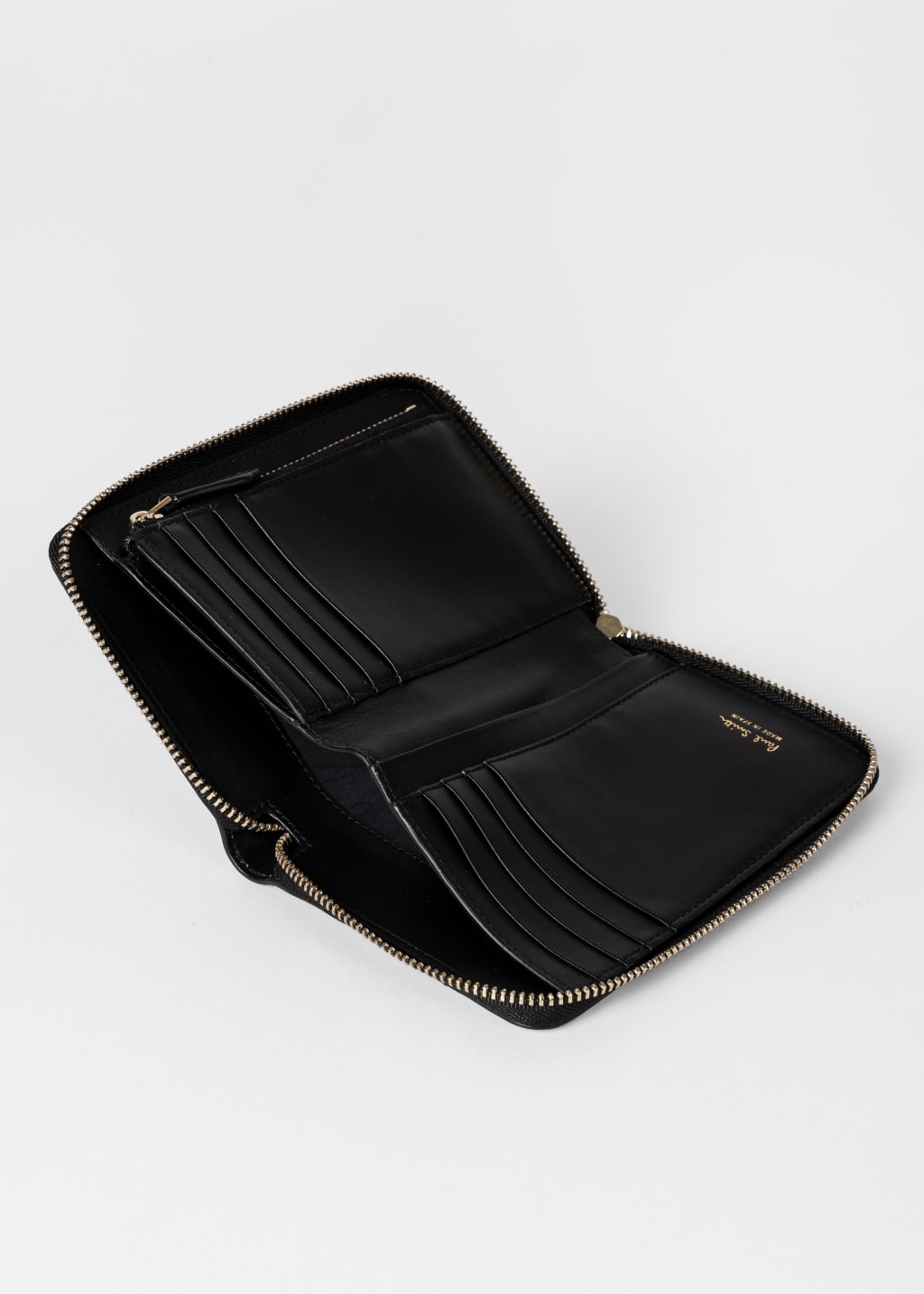 Product View - Leather 'Signature Stripe' Zip-Around Purse by Paul Smith