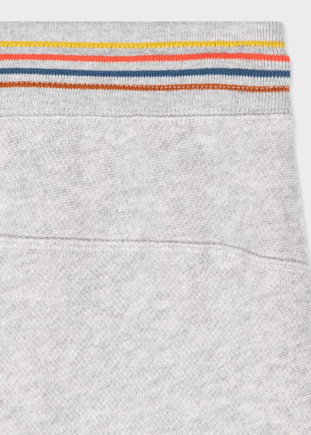 Detail View - Grey Cotton 'Artist Stripe' Lounge Pants Paul Smith