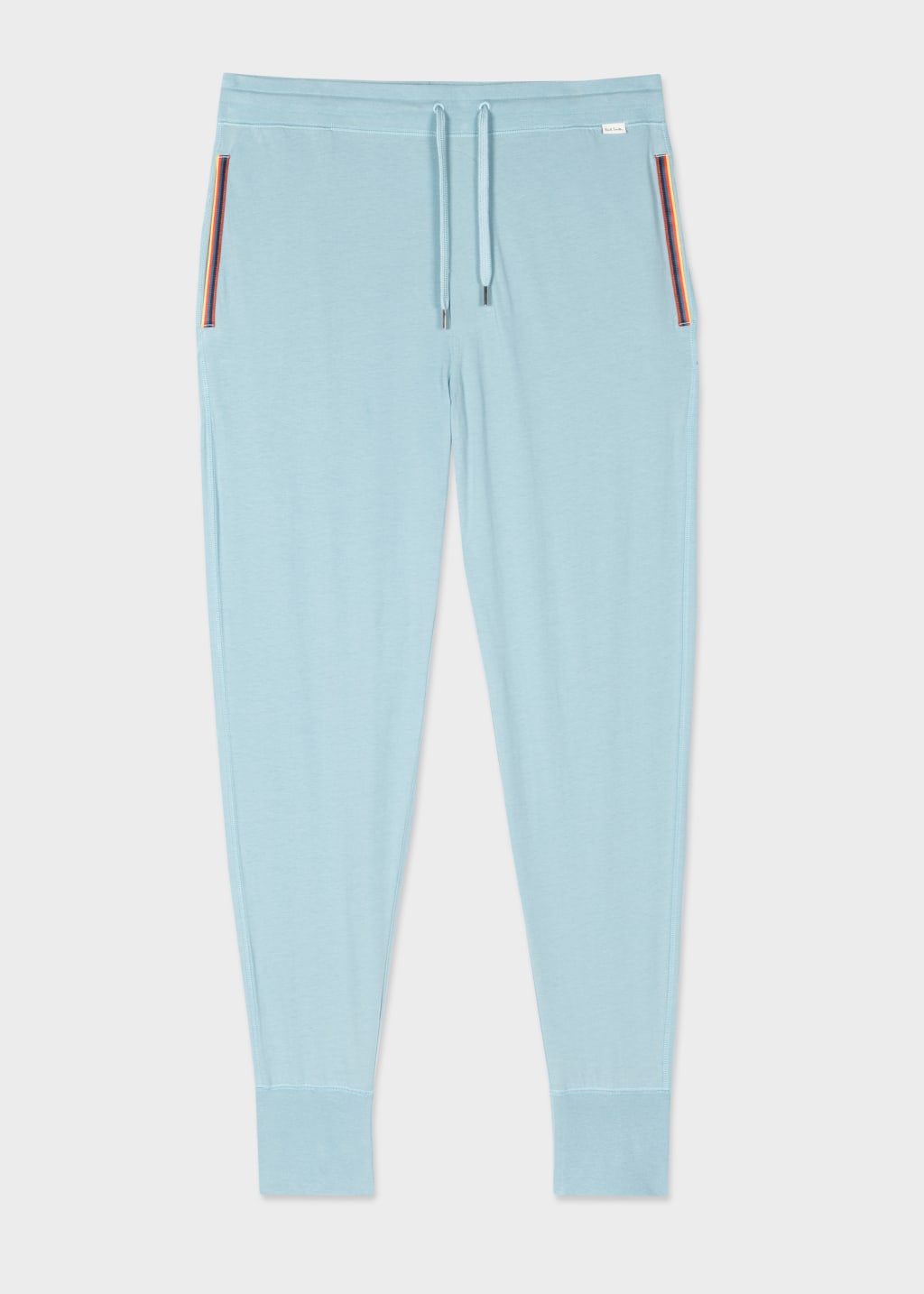 Front View - Baby Blue Jersey Lounge Pants Paul Smith